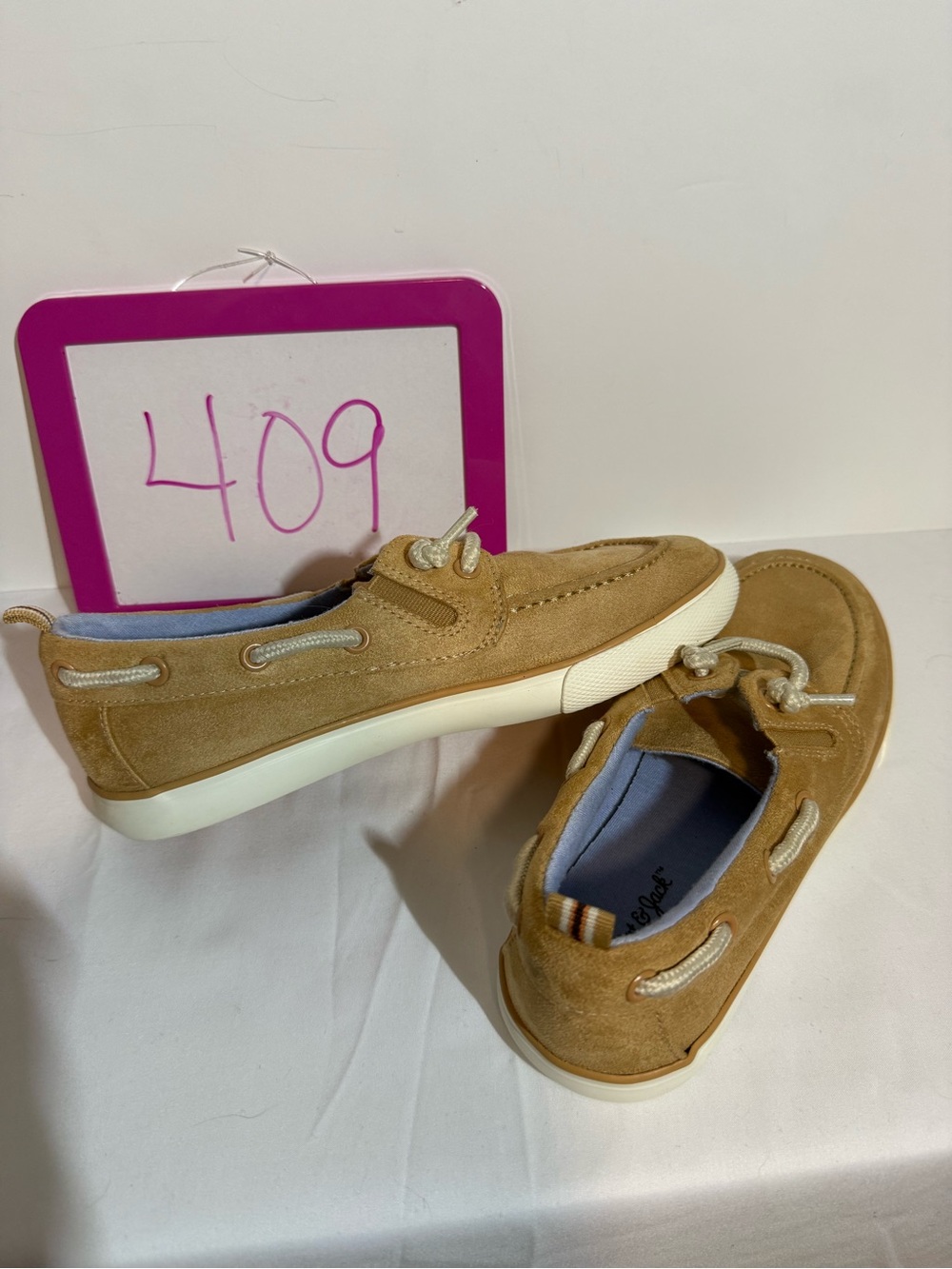 Cat & Jack Kids Tan Suede Moccasins